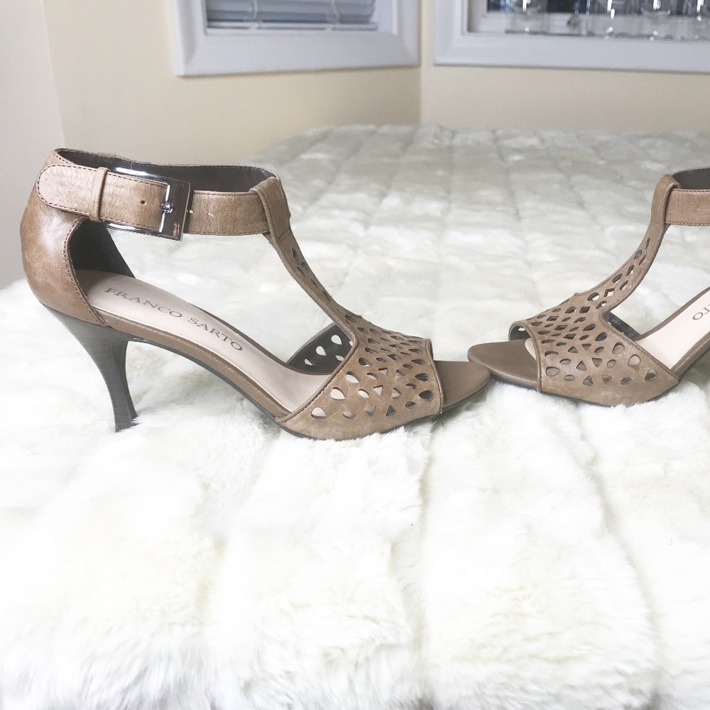 Franco Sarto brown, leather sandals